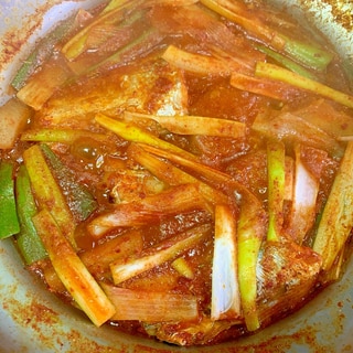 【韓国料理】カルチジョリム　太刀魚の辛煮付け